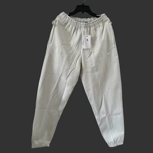 Nike Solo Swoosh Fleece Heavyweight Jogger Light Bone Men Size XL DX1364-072